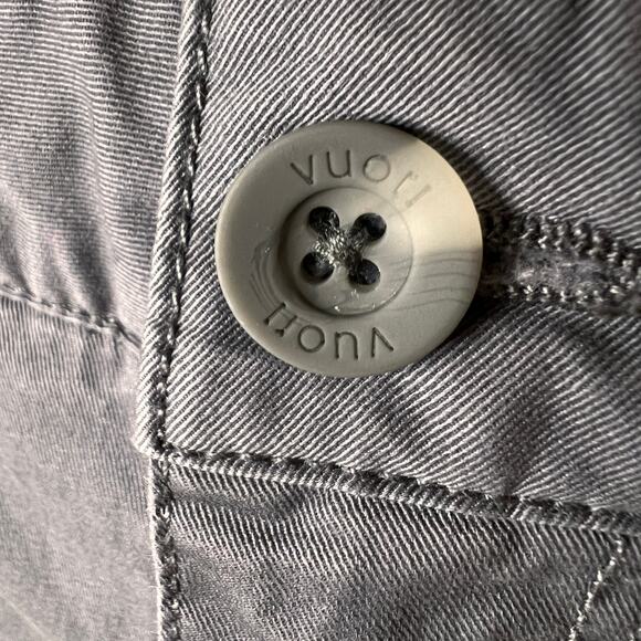 Vuori Pants Mens Size 36 Gray Collins Chino Cotton Blend Smoke Beryl Comfort - Picture 8 of 16
